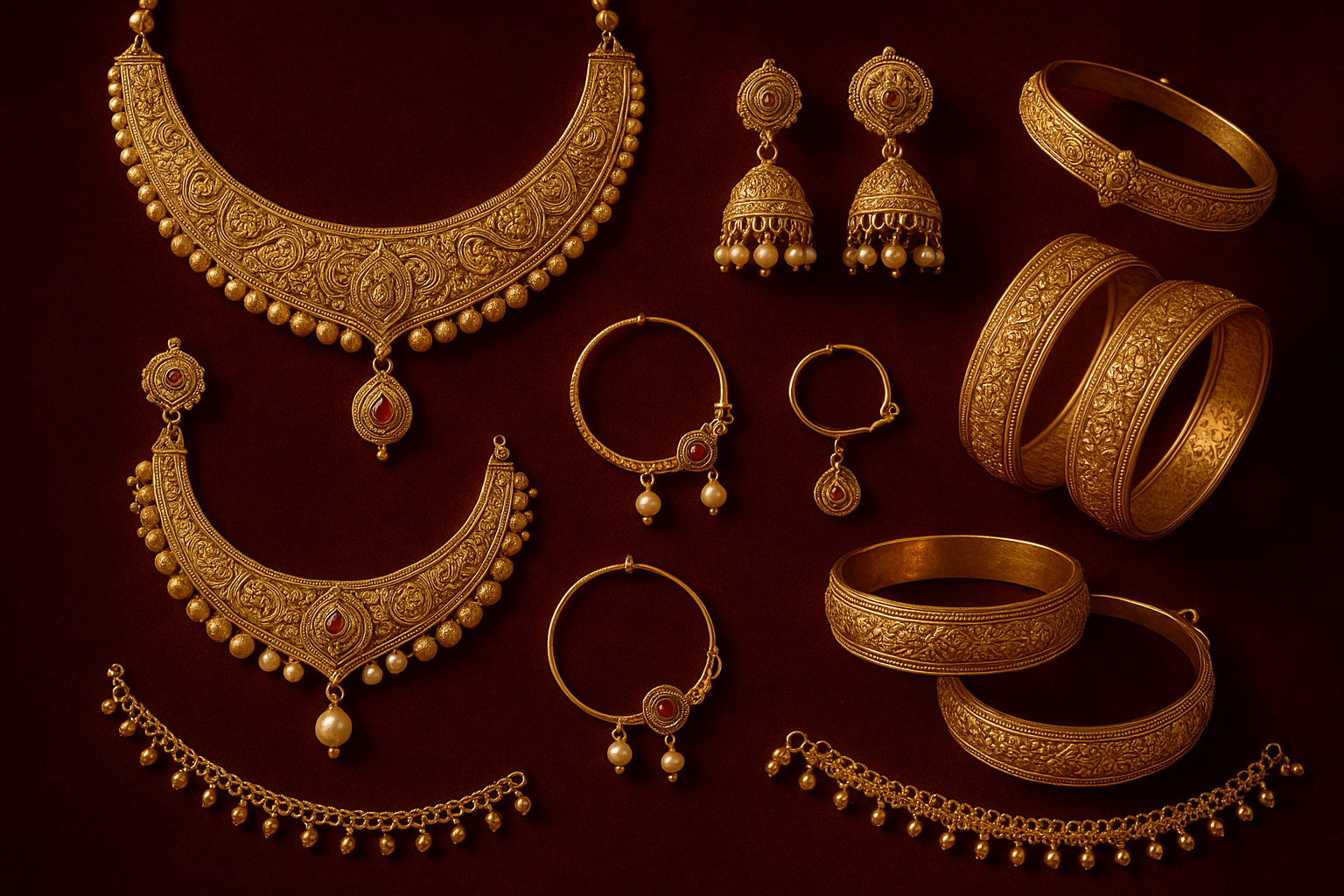 womens traditional Bengali jewellery 